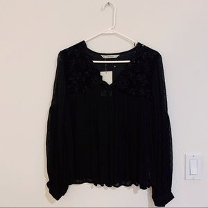 Zara black blouse